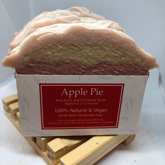 All About The Bubbles Soap Other - 🧼Apple Pie Artisan Natural Soap 5.0 Oz red apple